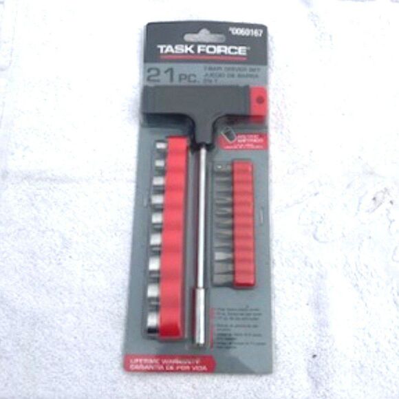 T-bar Driver Set . 21 Piece . Task Force ......... New in Package - Picture 1 of 4